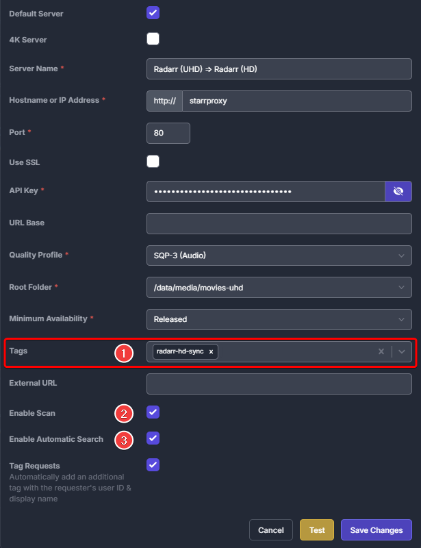 Tags - Using a 3rd party app - Jellyseerr